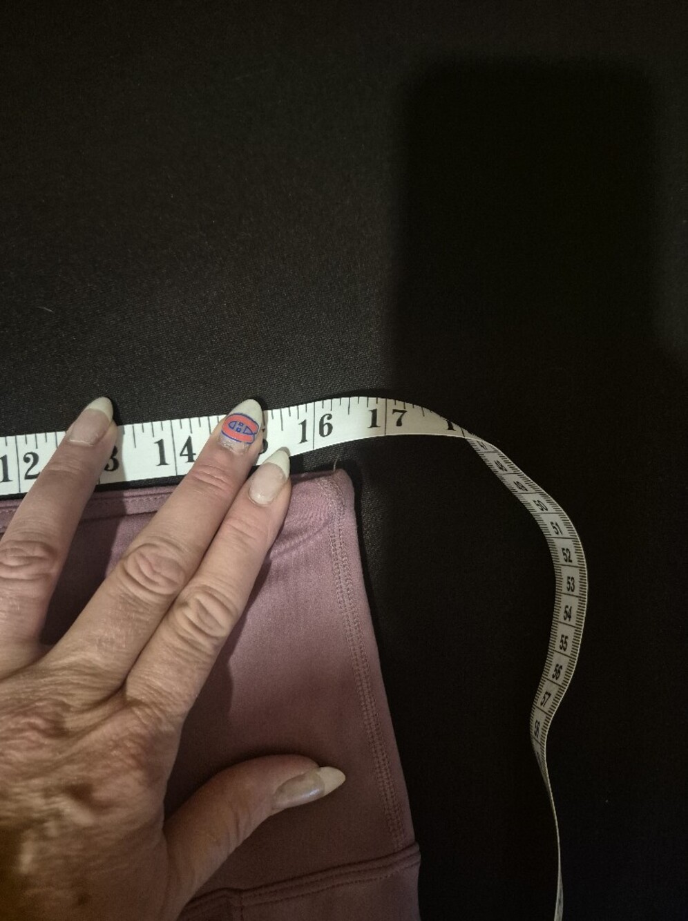5/$30 Or 10/$50. Women's High-Waist Mauve Bike Shorts with Side Pockets - Picture 4 of 5